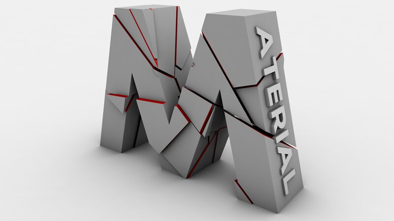 Cracked Letter M