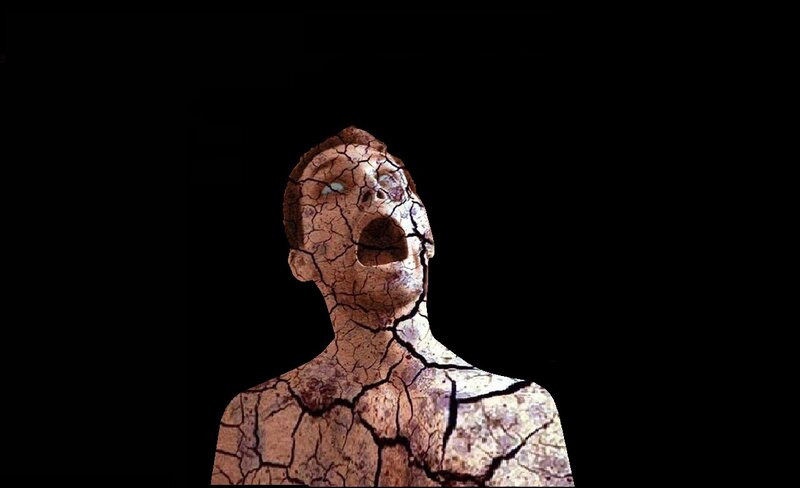 Cracked Man Figure