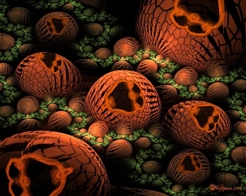 Cracked Orange Spheres