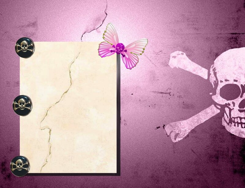Cracked Parchment with Butterfly