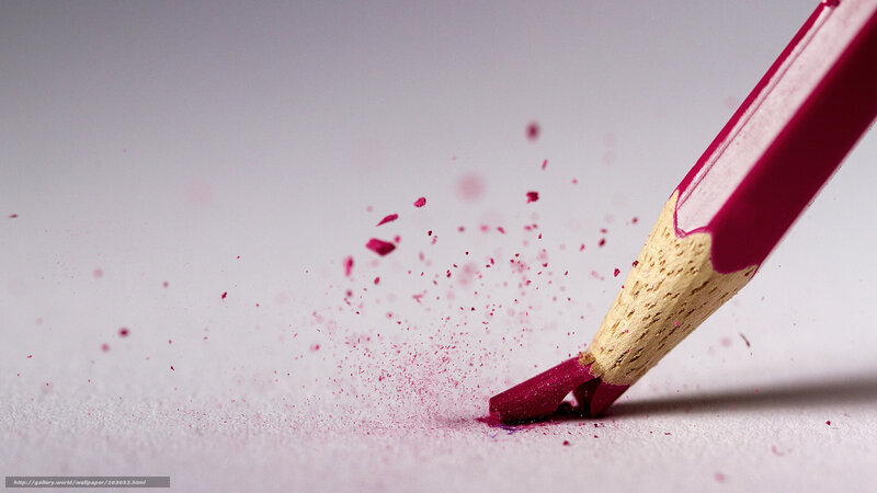 cracked pink pencil