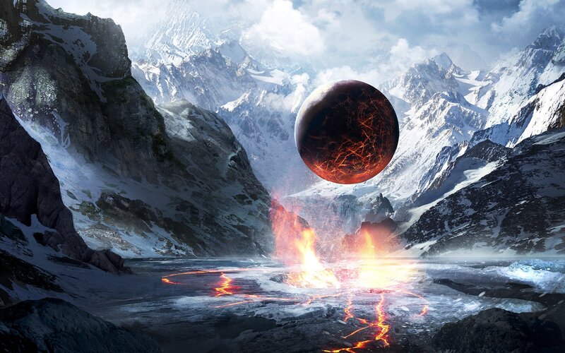 Cracked Planet Sphere