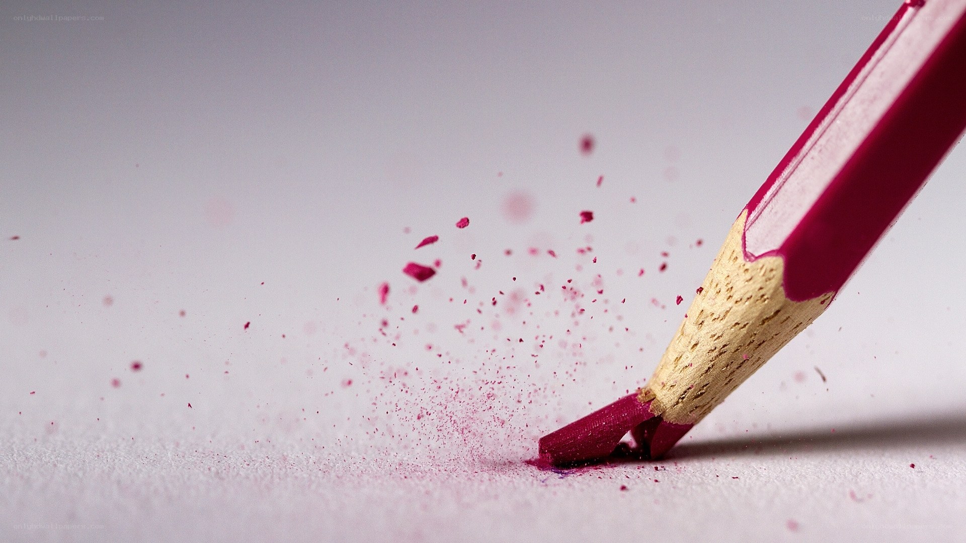 cracked purple pencil