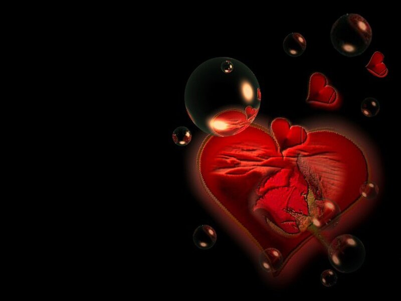 Cracked Red Heart — Dramatic, Night