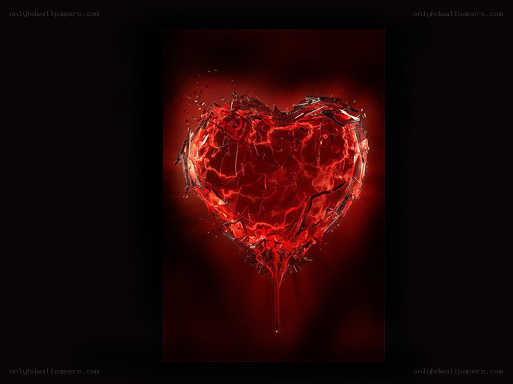 cracked red heart