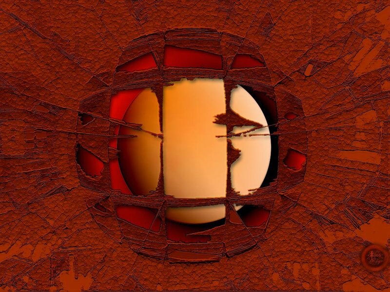 Cracked Red Surface — Dramatic