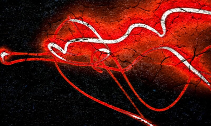 Cracked Red Surface