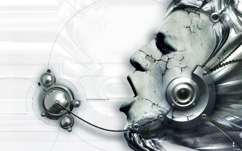 Cracked Robotic Head