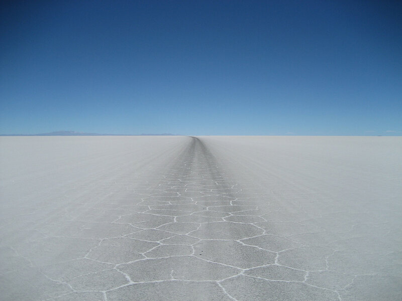 Cracked Salt Flat — White, Desolate