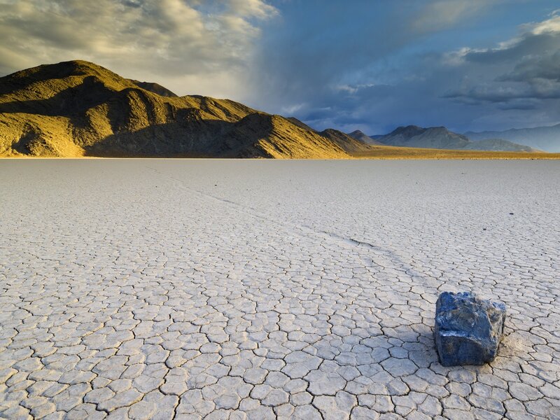 Cracked Salt Flat — White, Dramatic