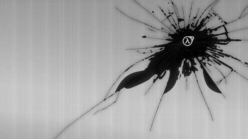 Cracked Screen with Logo — Black, Dramatic