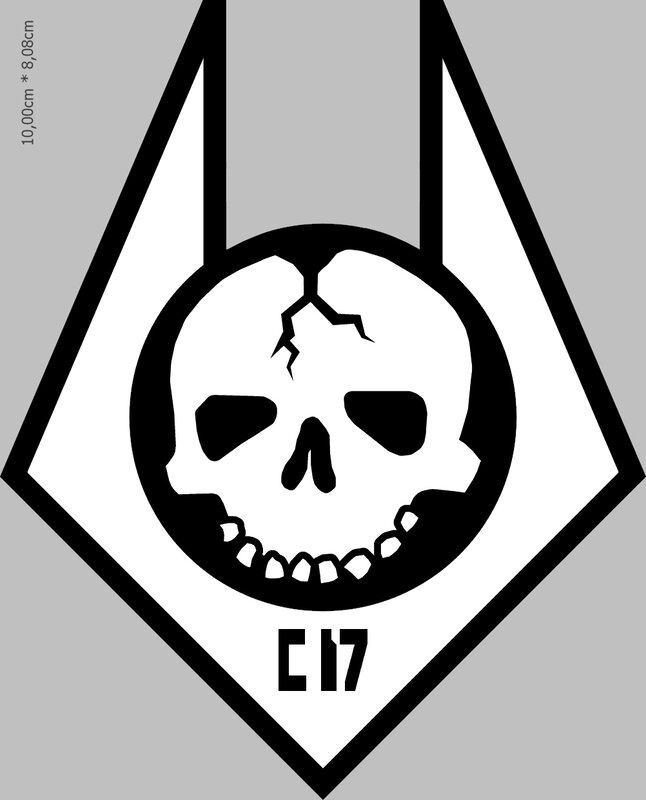 cracked skull emblem