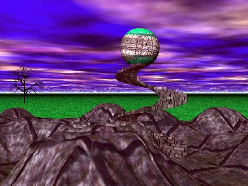 Cracked Sphere on Spiral Path