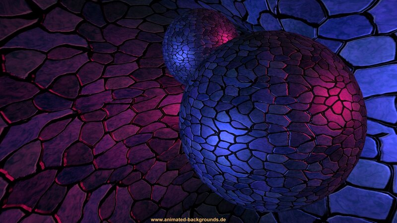 cracked spheres on stone