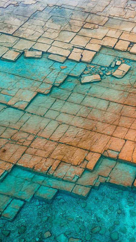 Cracked Stone Pavement
