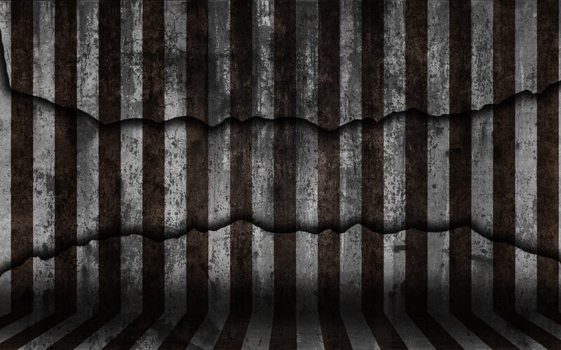 Cracked Striped Wall