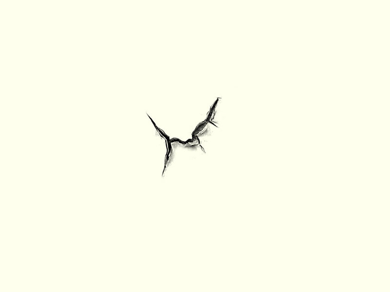 cracked surface drawing