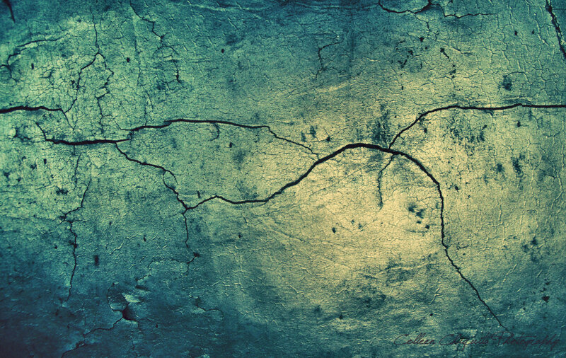 cracked teal surface texture