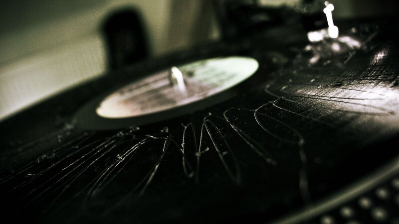 Cracked Vinyl Record