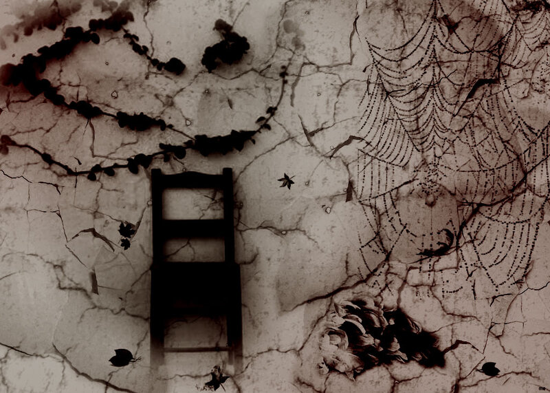 Cracked Wall with Ladder