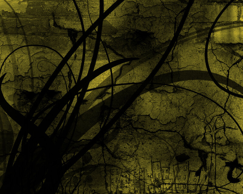 cracked wall with vines