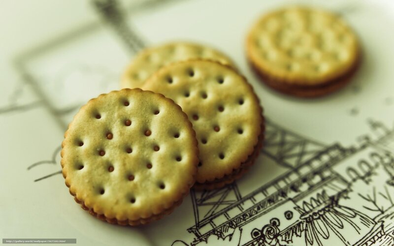 crackers on a sketchy surface