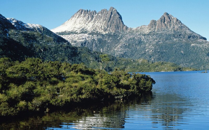 Cradle Mountain Landscape — Blue, Serene, Afternoon, Photograph, Lake