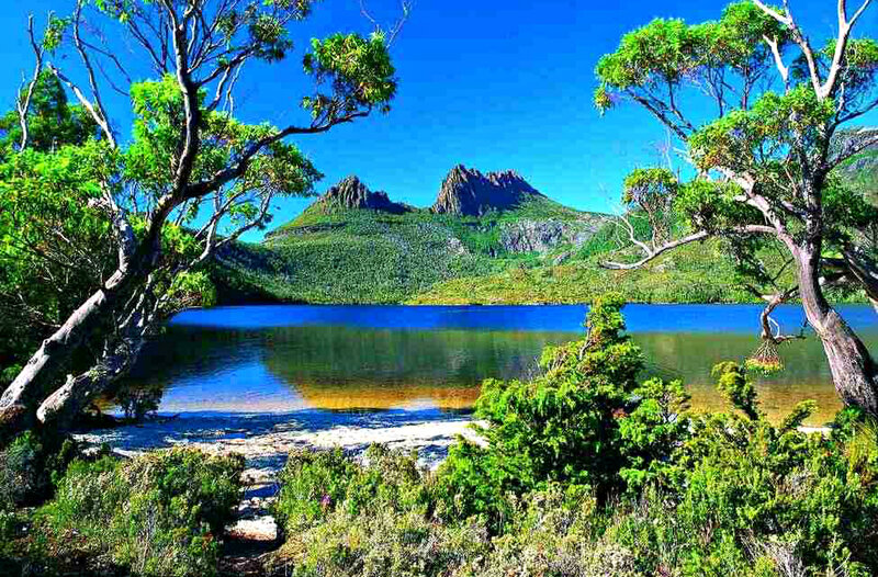 Cradle Mountain Landscape — Blue, Serene, Afternoon, Photograph