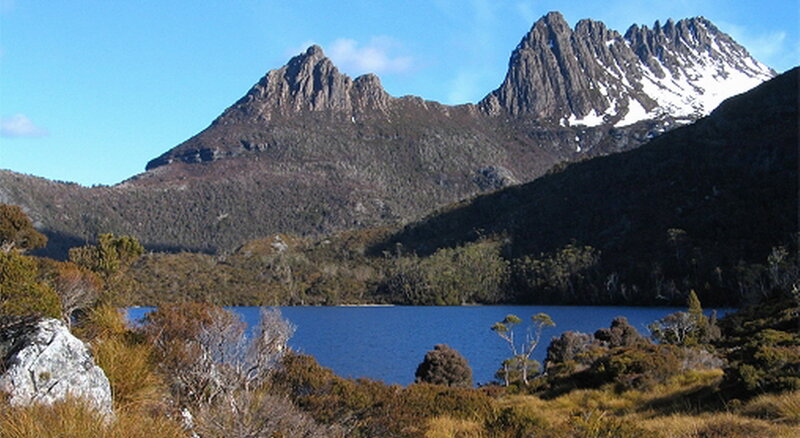 Cradle Mountain Landscape — Blue, Serene, Afternoon