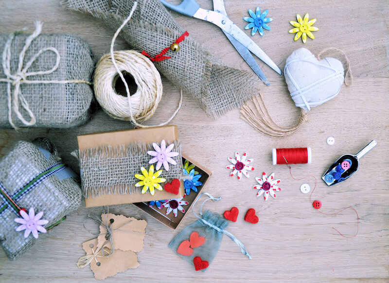 Craft Supplies on Wood