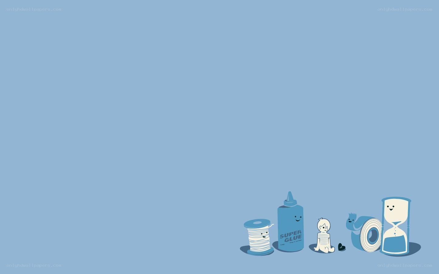 craft supplies with characters
