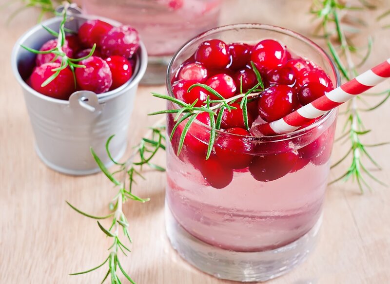 Cranberry Drink with Rosemary