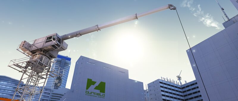 Crane at a construction site