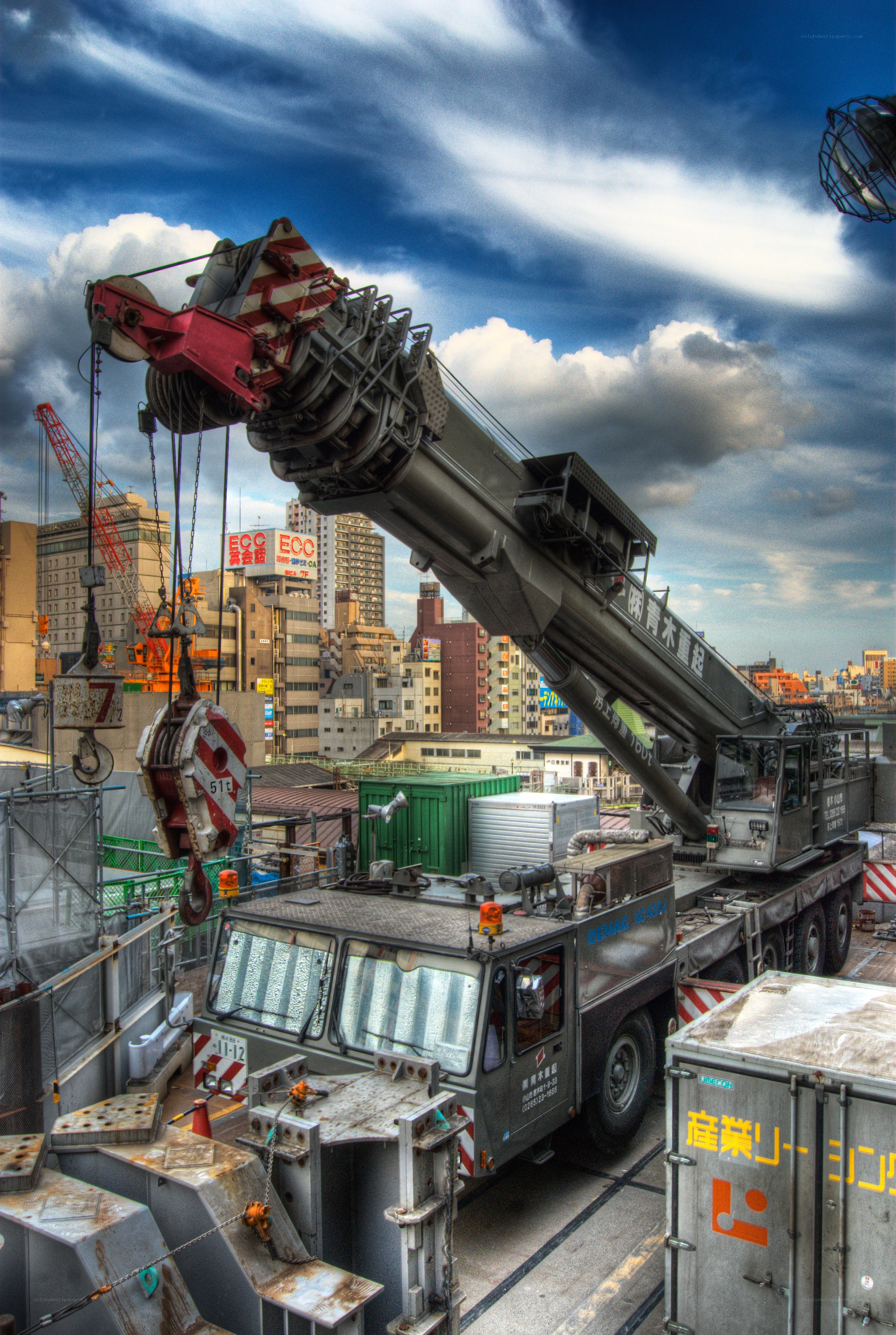 Crane at a construction site