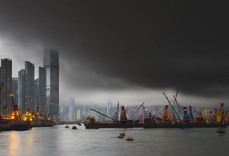Cranes in Harbor
