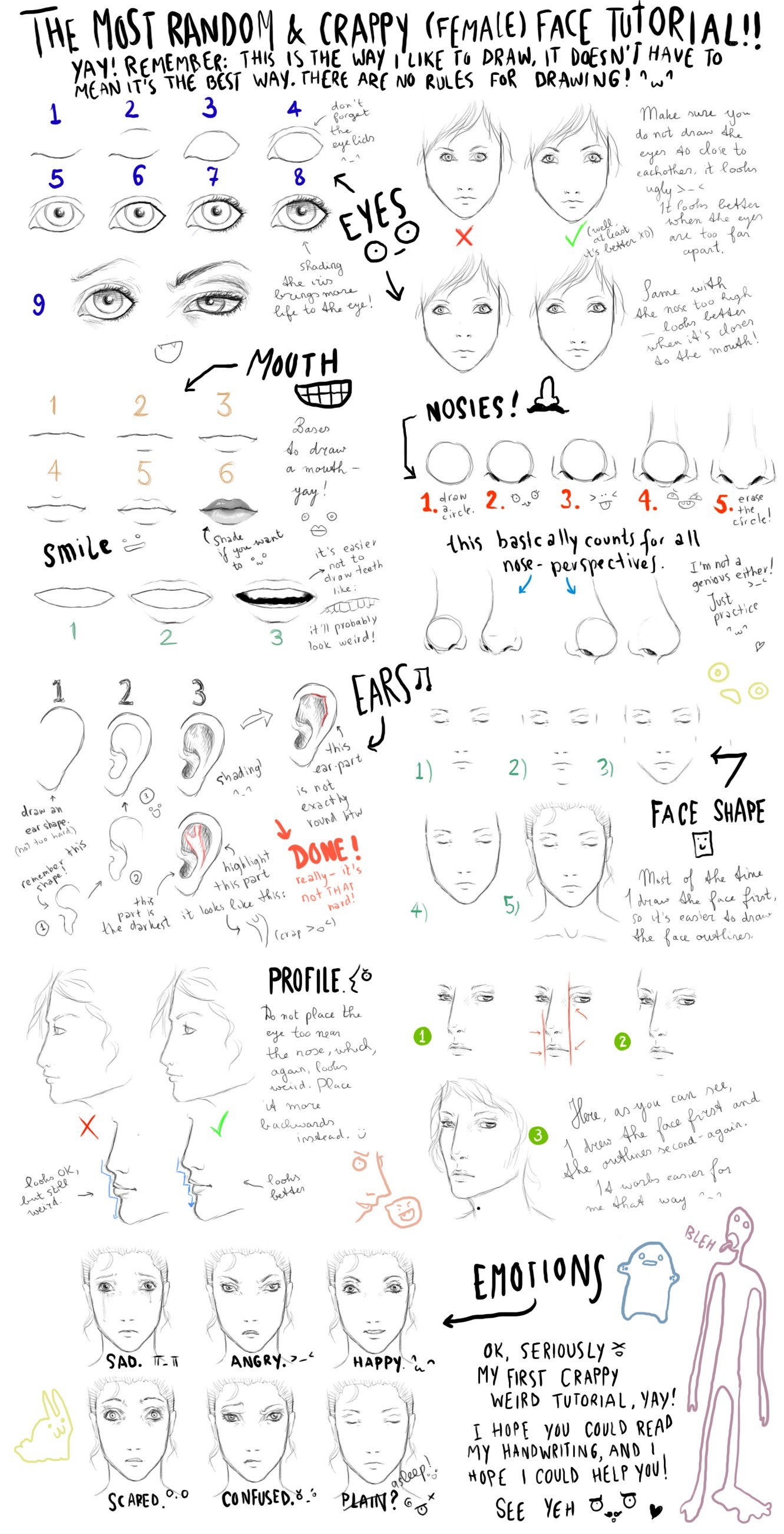 crappy face tutorial