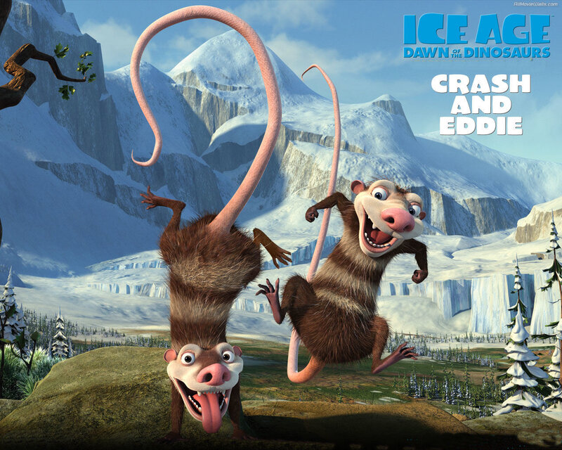 Crash and Eddie from Ice Age