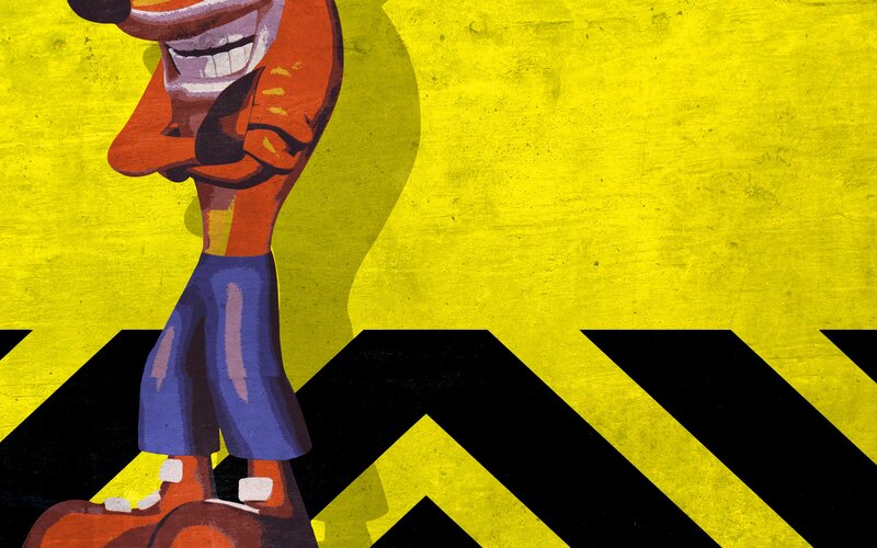 Crash Bandicoot Character — Yellow