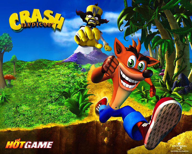 Crash Bandicoot game art