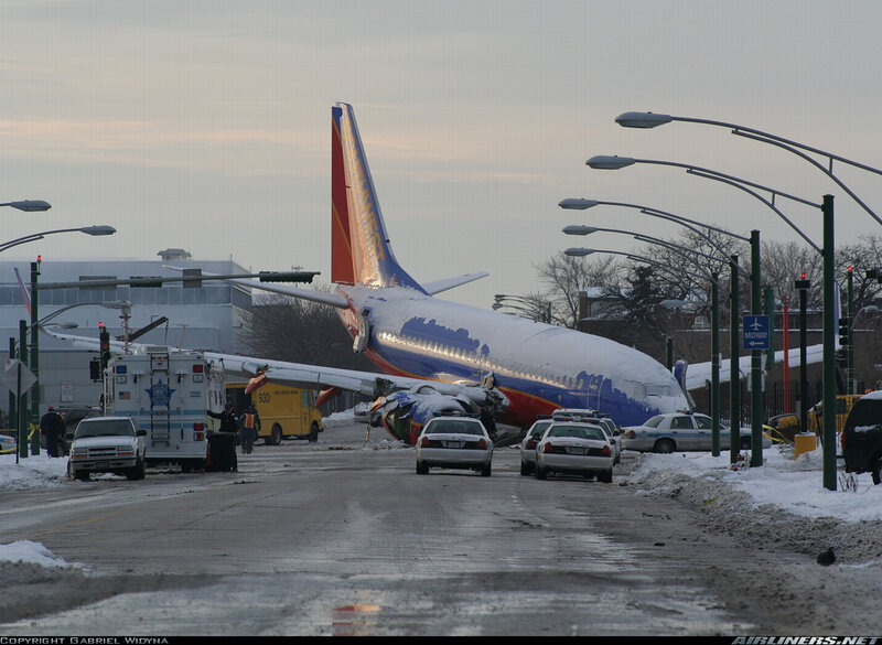 Crashed Airplane on Road