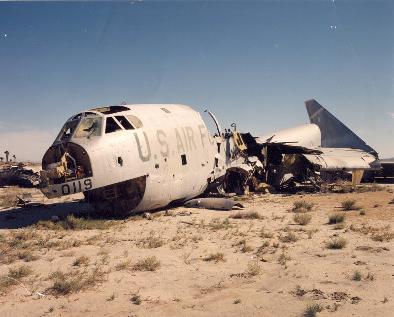Crashed Airplane Wreckage