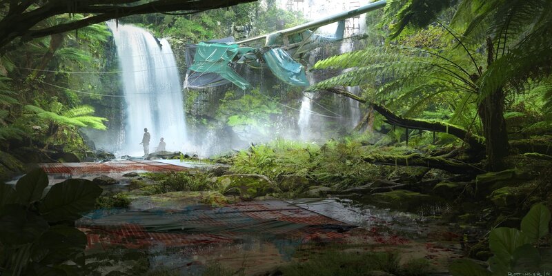 Crashed Plane in Jungle