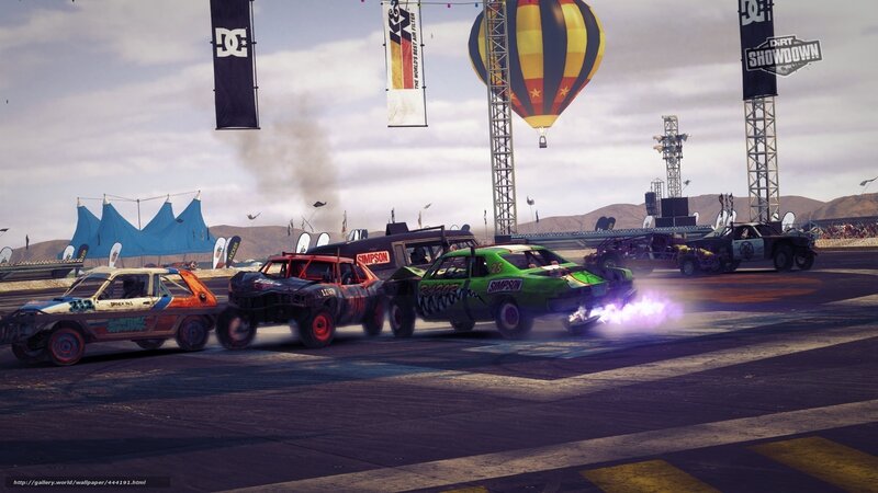 Crashed Race Cars — Green