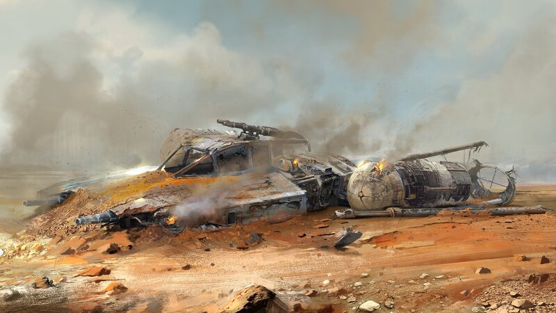 Crashed Spacecraft — Brown
