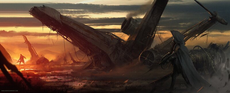 Crashed Spacecraft Wreckage