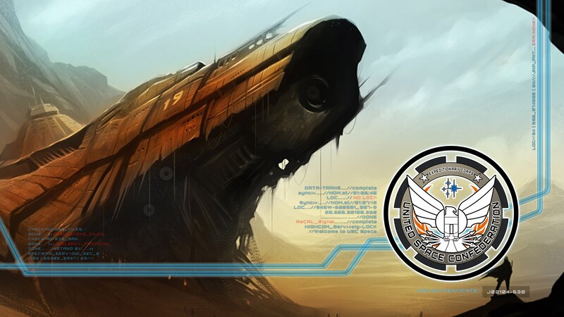 Crashed Spaceship — Brown