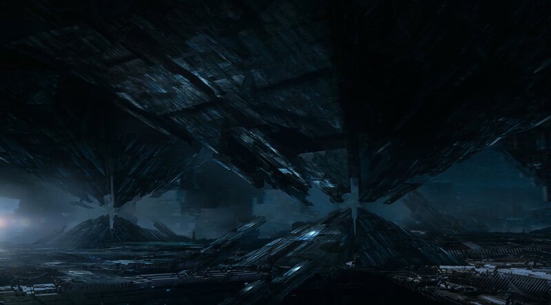 Crashed Spaceship Debris — Black