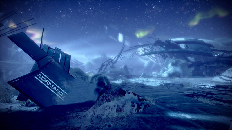 Crashed Spaceship Debris — Blue