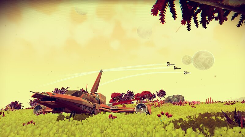 Crashed Spaceship in Field