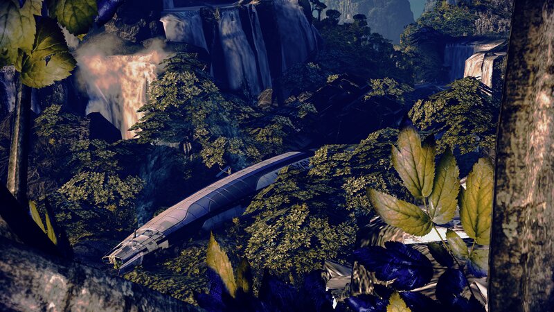 Crashed Spaceship in Jungle